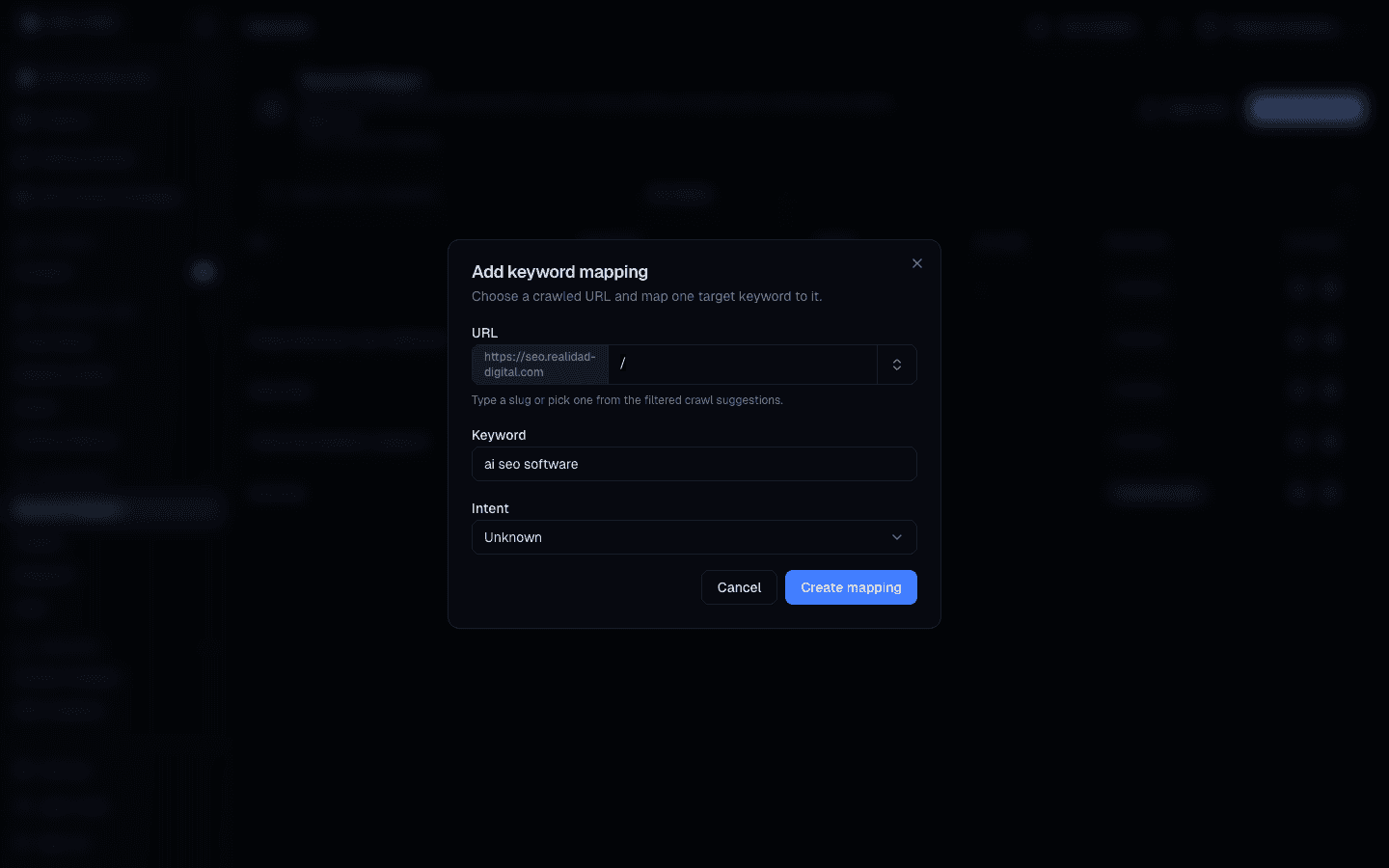 Cannibalization Analysis interface