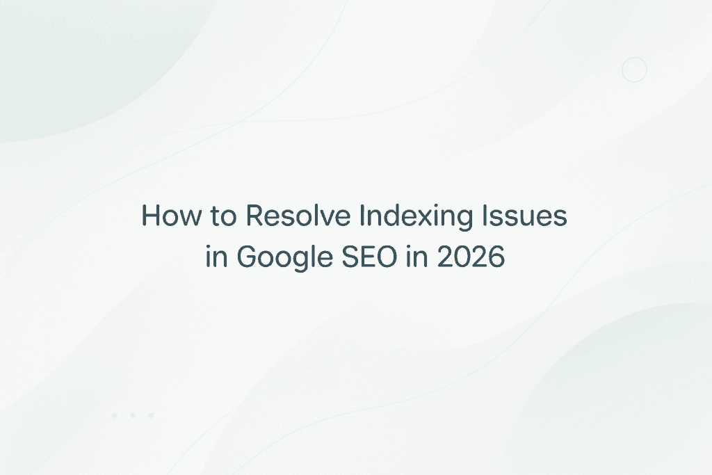 How to Fix Google Indexing Issues in 2026